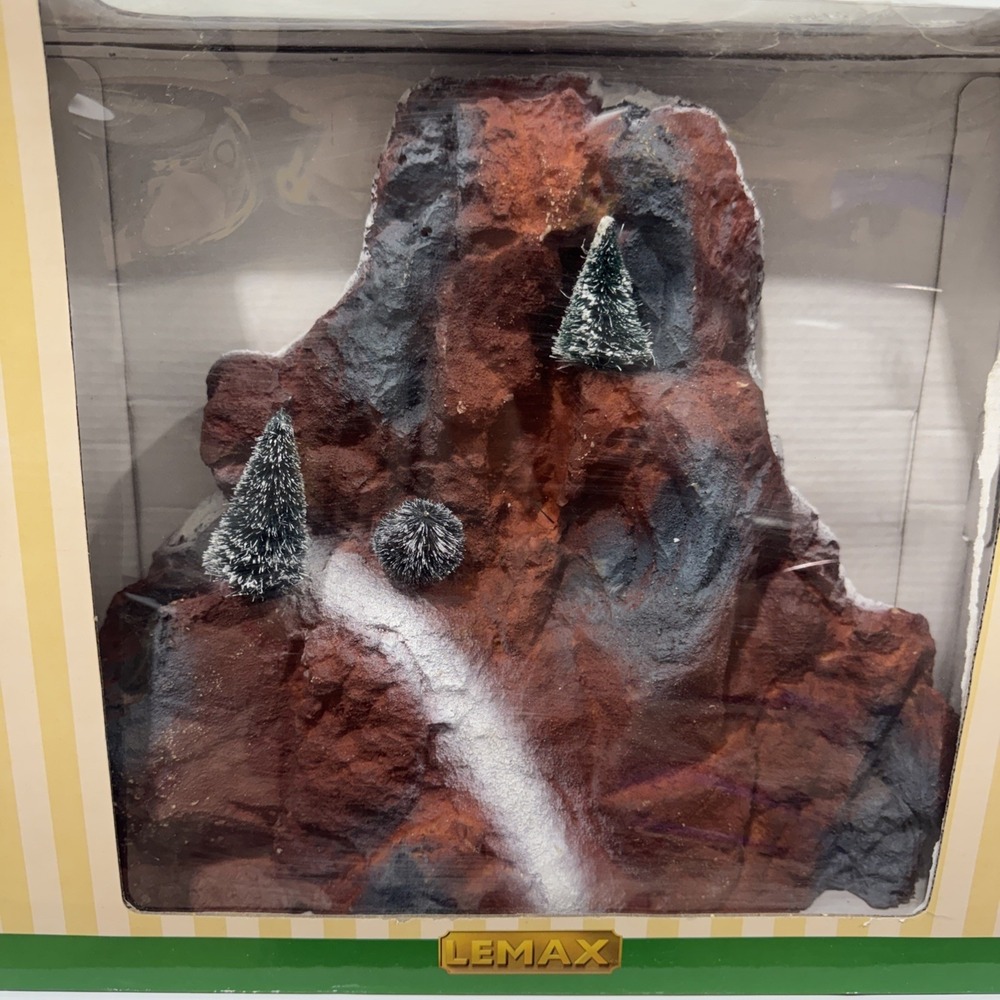 Lemax Christmas Village‎ Medium Mountain Backdrop #01036 Vintage Missing Trees